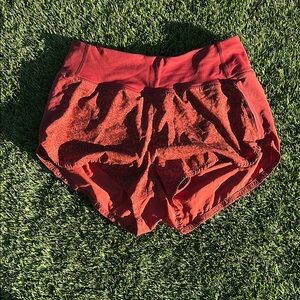 Outdoor Voices Women's Orange Athletic Shorts Size M 2.5”